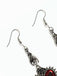 Gothic Rose Heart Eye Earrings
