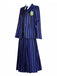 Blue 1940s Striped Wednesday Addams Uniform Set
