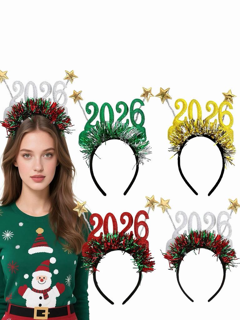 2026 New Year Party Star Streamer Headband