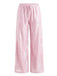 Pink sequin pants on a white background