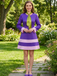 Purple 1960s Daphne-Inspired Mod Dress Set