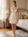 1950s Ruffle Hem Bow Babydoll Slip Nightgown