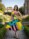 Multicolor 1950s Nightmare Before Christmas Sally Colorblock Dress