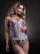 Vintage Palace Print Lace-Up Corset