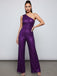 [Pre-Sale] Purple 1970s  Sequin One-Shoulder Jumpsuit