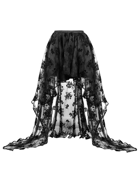 Black Halloween Steampunk Hilo Skirt – Retro Stage - Chic Vintage ...