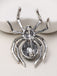 Retro Halloween Spider Rhinestone Brooch