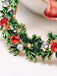 Retro Christmas Wreath Rhinestone Brooch