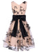 Nude 1950s Lace Butterfly Swing Dress