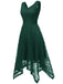 1950s Lace Pointed Hem Swing Dress