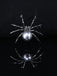Retro Halloween Spider Pearl Brooch