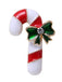 Retro Christmas Crutch Rhinestone Brooch