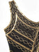 [US Warehouse] Gold 1920s Sequined Flapper Dress