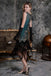 1920s Beaded Fringed Dress, classic 1920s style elegant retro fashion - Image 4