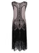 1920s Beaded Fringed Flapper Dress — vintage elegance for the modern woman
