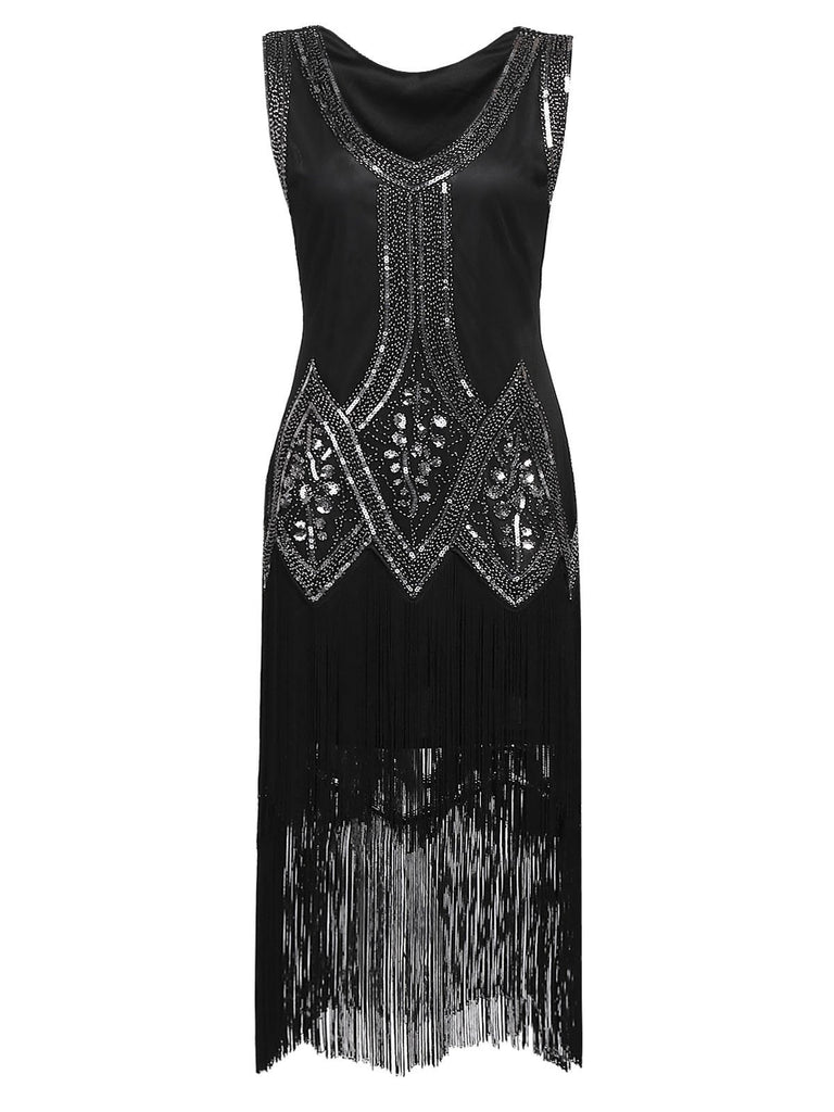 1920s Beaded Fringed Flapper Dress: timeless style reimagined