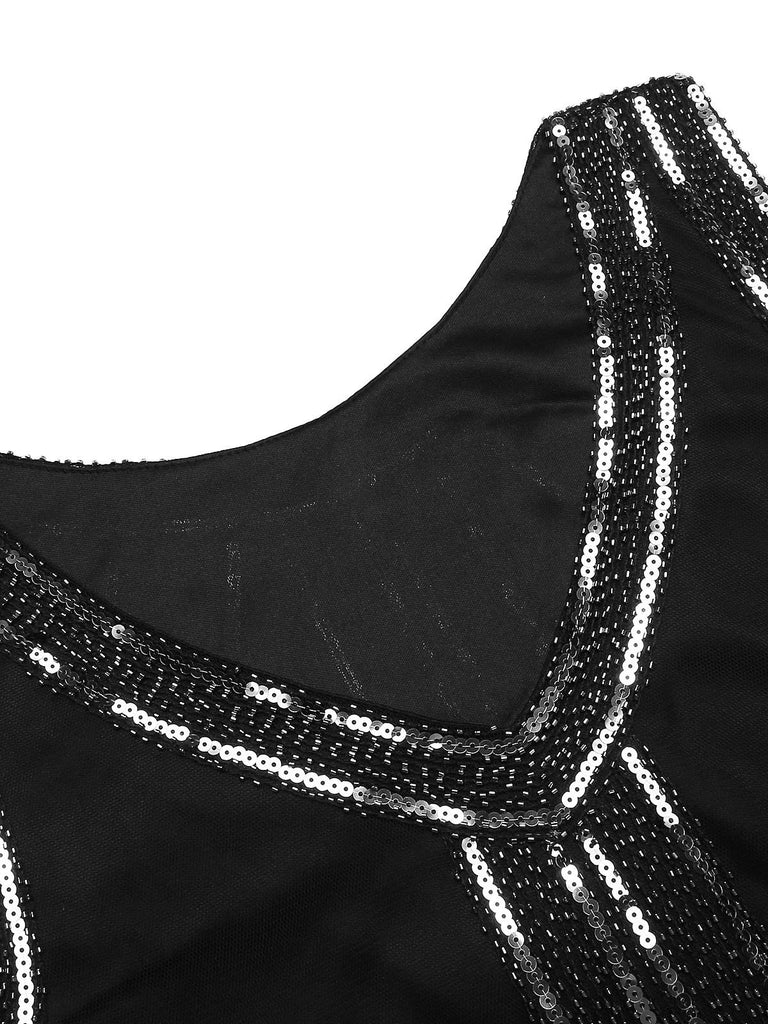 1920s Beaded Fringed Flapper Dress — vintage elegance for the modern woman