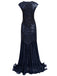 1920s Embroidery Sequin Maxi Dress: timeless style reimagined
