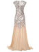 1920s Embroidery Sequin Maxi Dress — vintage elegance for the modern woman