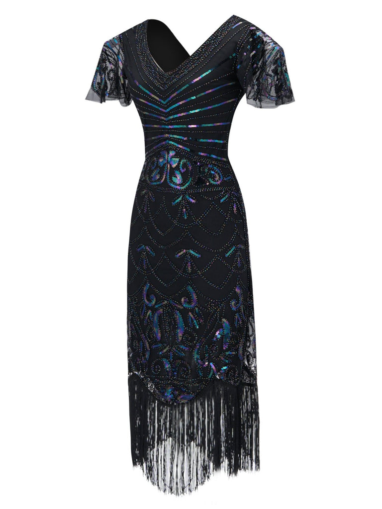 1920s Fringed Flapper Gatsby Dress — vintage elegance for the modern woman