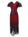 1920s Fringed Flapper Gatsby Dress, classic vintage style elegant retro fashion - Image 7