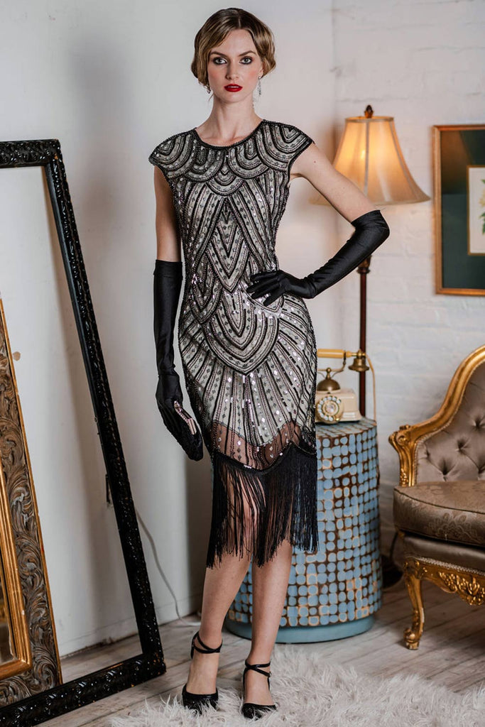 US Warehouse] 1920s Fringed Flapper Gatsby Dress