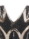1920s Leaves Sequined Tassel Dress, classic 1920s style elegant retro fashion - Image 10