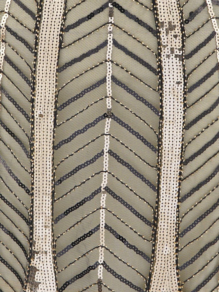 1920s Leaves Sequined Tassel Dress: timeless style reimagined