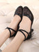 1920s Mid High Heel Sandals Shoes, classic vintage style elegant retro fashion - Image 6