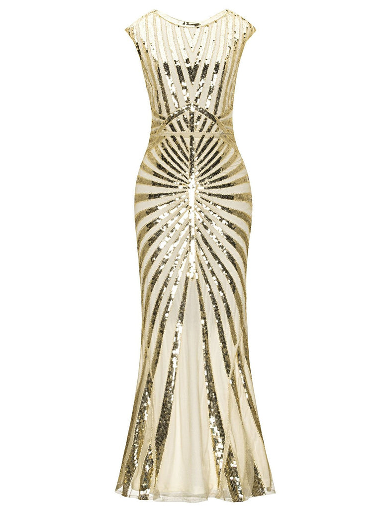 green emerald velvet dress Spaghetti Strap Art Deco Sequins Maxi Dress