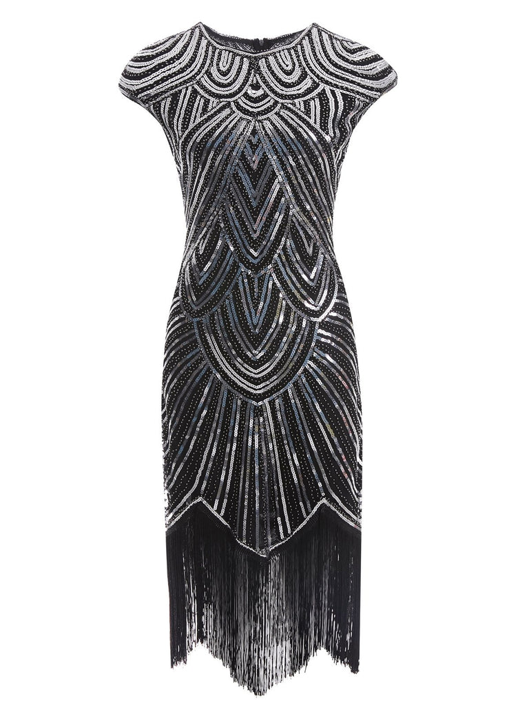 1920s Sequin Beaded Fringed Dress: timeless style reimagined