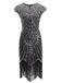 1920s Sequin Beaded Fringed Dress: timeless style reimagined