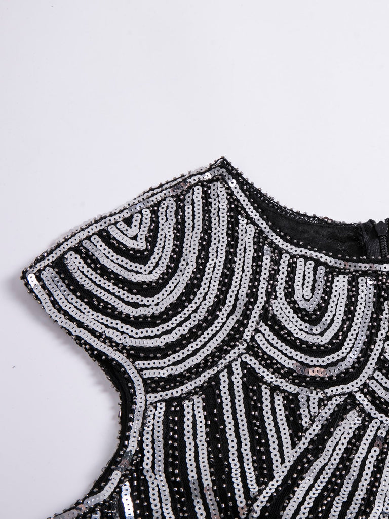 1920s Sequin Beaded Fringed Dress: timeless style reimagined