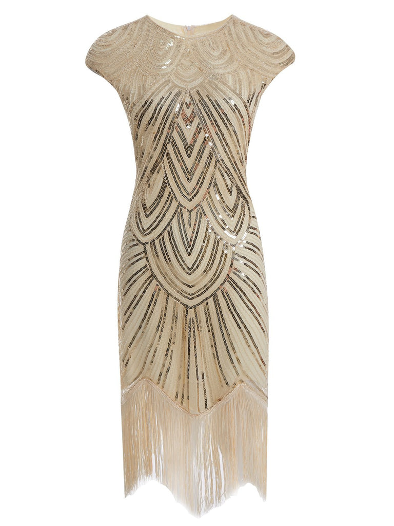 1920s Sequin Beaded Fringed Dress — vintage elegance for the modern woman