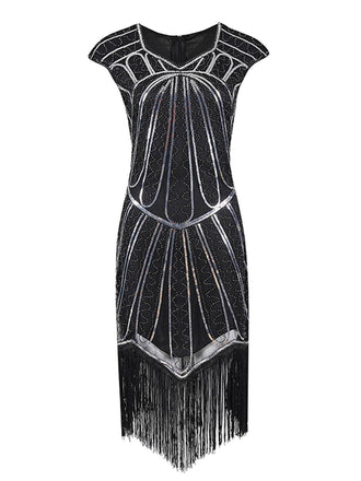 1920s Sequin Fringed Gatsby Dress: timeless style reimagined