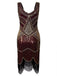 1920s Sequin Fringed Gatsby Dresses, classic 1920s style elegant retro fashion - Image 4