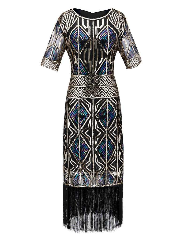 1920s Sequin Fringed flapper Dress: timeless style reimagined