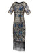 1920s Sequin Fringed flapper Dress — vintage elegance for the modern woman