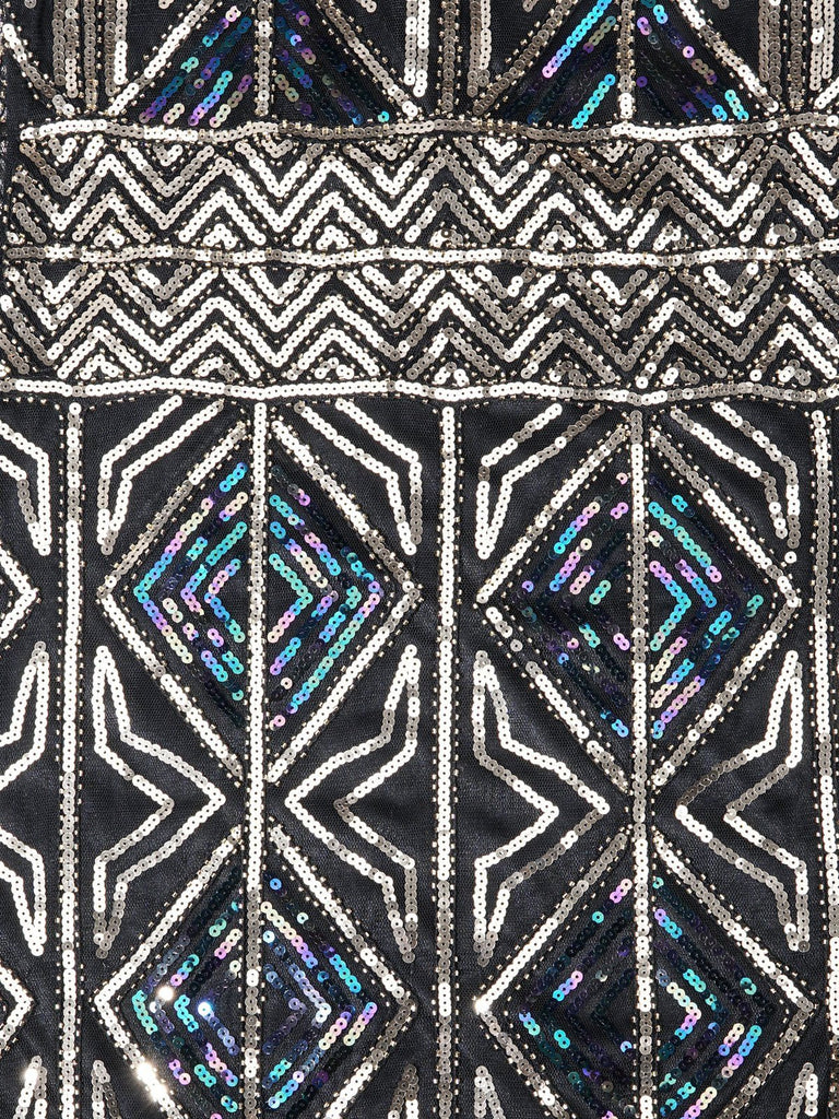 1920s Sequin Fringed flapper Dress — a 1920s silhouette that turns sidewalks into runways