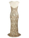 1920s Sequined Embellished Maxi Dress — vintage elegance for the modern woman