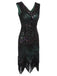 Dark 1920s Sequined Flapper Dress — vintage elegance for the modern woman