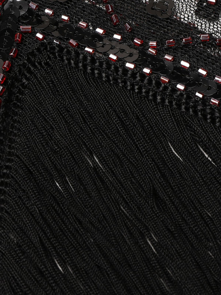 1920s Sequined Fringe Dress — the kind of 1920s dress that makes strangers smile