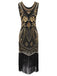 1920s Sequined Fringe Flapper Dress: timeless style reimagined
