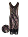1920s Sequined Tassels Flapper Dress, classic 1920s style elegant retro fashion - Image 11