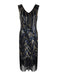 1920s Sequined Tassels Flapper Dress, classic 1920s style elegant retro fashion - Image 2