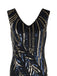 1920s Sequined Tassels Flapper Dress, classic 1920s style elegant retro fashion - Image 4