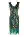 1920s Sequined Tassels Flapper Dress, classic 1920s style elegant retro fashion - Image 7