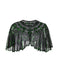 1920s Shawl Beaded Sequin Flapper Cape, classic 1920s style elegant retro fashion - Image 1