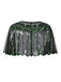 1920s Shawl Beaded Sequin Flapper Cape, classic 1920s style elegant retro fashion - Image 3