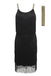 [US Warehouse] Belted Black 1920s Fringe Gatsby Dress
